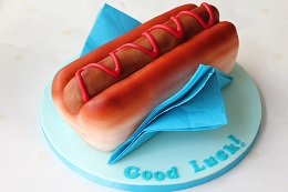 hot dog cake